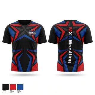 Short Sleeve Performance Shirt, Midwest Xtreme Wrestling, Wrestling, Teamtime, Team time, sublimation, custom sports apparel, team uniforms, spirit wear, spiritwear, sports uniforms, custom shirts, team store, custom team store, fundraiser sports, apparel fundraiser