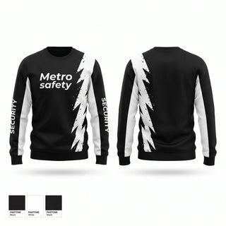 Crew Neck Sweatshirt, Metro safety, , Teamtime, Team time, sublimation, custom sports apparel, team uniforms, spirit wear, spiritwear, sports uniforms, custom shirts, team store, custom team store, fundraiser sports, apparel fundraiser