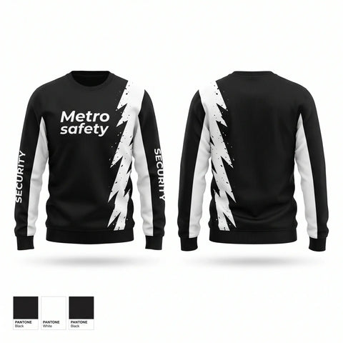 Crew Neck Sweatshirt, Metro safety, , Teamtime, Team time, sublimation, custom sports apparel, team uniforms, spirit wear, spiritwear, sports uniforms, custom shirts, team store, custom team store, fundraiser sports, apparel fundraiser
