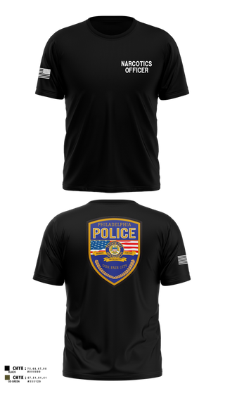 Short Sleeve Performance Shirt, Philadelphia police narcotics, Police, Teamtime, Team time, sublimation, custom sports apparel, team uniforms, spirit wear, spiritwear, sports uniforms, custom shirts, team store, custom team store, fundraiser sports, apparel fundraiser
