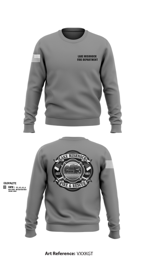 Crew Neck Sweatshirt, Lake Mishnock Fire Department, , Teamtime, Team time, sublimation, custom sports apparel, team uniforms, spirit wear, spiritwear, sports uniforms, custom shirts, team store, custom team store, fundraiser sports, apparel fundraiser