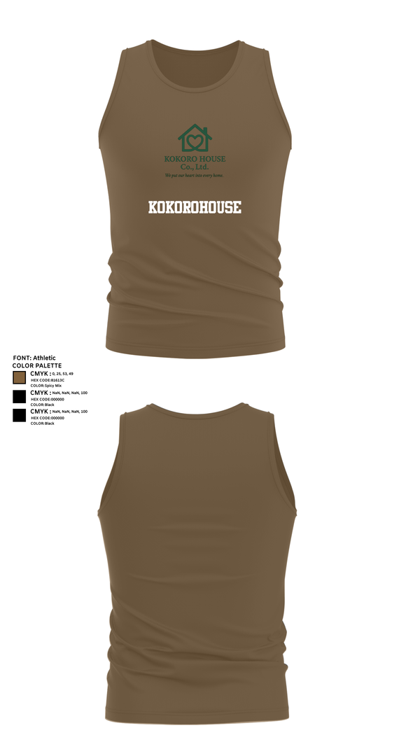 Tank Top, KOKOROHOUSE, , Teamtime, Team time, sublimation, custom sports apparel, team uniforms, spirit wear, spiritwear, sports uniforms, custom shirts, team store, custom team store, fundraiser sports, apparel fundraiser