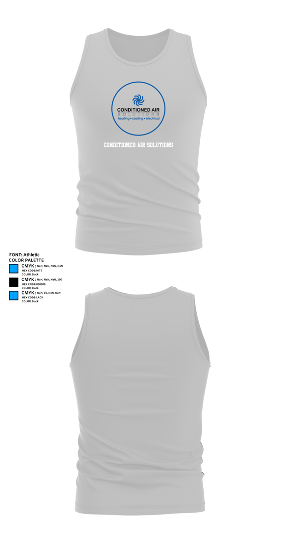 Tank Top, Conditioned Air Solutions, , Teamtime, Team time, sublimation, custom sports apparel, team uniforms, spirit wear, spiritwear, sports uniforms, custom shirts, team store, custom team store, fundraiser sports, apparel fundraiser