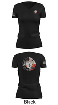 CFD Station 1 51779686 Women's Short Sleeve V-neck Shirt - 24
