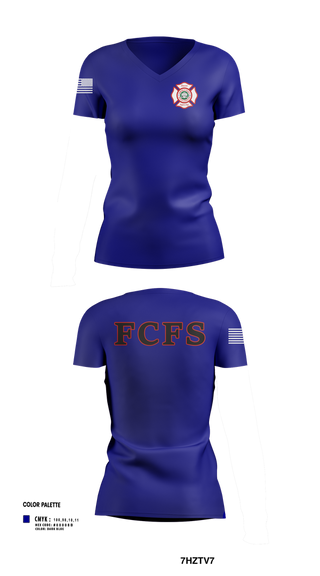 Womens Short Sleeve Vneck Shirt, Fairfield County Fire Service, , Teamtime, Team time, sublimation, custom sports apparel, team uniforms, spirit wear, spiritwear, sports uniforms, custom shirts, team store, custom team store, fundraiser sports, apparel fundraiser