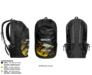 Gear Bag, Sargent Farmers, Wrestling, Teamtime, Team time, sublimation, custom sports apparel, team uniforms, spirit wear, spiritwear, sports uniforms, custom shirts, team store, custom team store, fundraiser sports, apparel fundraiser