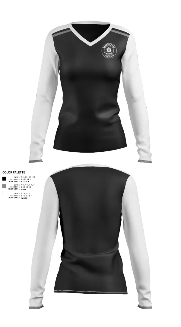 Womens Long Sleeve Vneck Shirt, VIKINGS, Ice Hockey, Teamtime, Team time, sublimation, custom sports apparel, team uniforms, spirit wear, spiritwear, sports uniforms, custom shirts, team store, custom team store, fundraiser sports, apparel fundraiser