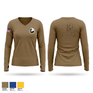 Womens Long Sleeve Vneck Shirt, 1 SOW/SE, Air Force, Teamtime, Team time, sublimation, custom sports apparel, team uniforms, spirit wear, spiritwear, sports uniforms, custom shirts, team store, custom team store, fundraiser sports, apparel fundraiser