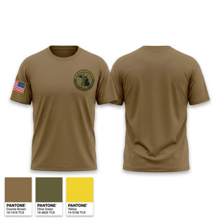 Old School Cotton Feel Shirt, Michigan Home Guard, National Guard, Teamtime, Team time, sublimation, custom sports apparel, team uniforms, spirit wear, spiritwear, sports uniforms, custom shirts, team store, custom team store, fundraiser sports, apparel fundraiser