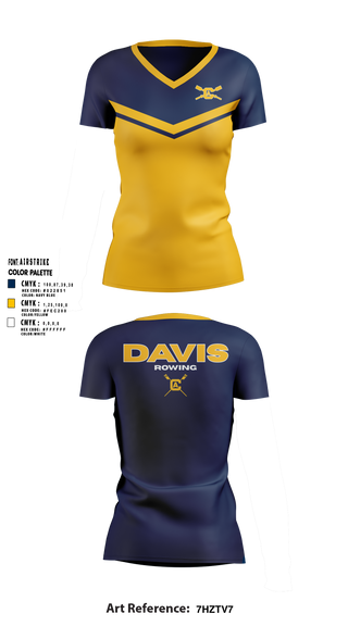 Womens Short Sleeve Vneck Shirt, UCD Men’s Crew, Spirit Store, Teamtime, Team time, sublimation, custom sports apparel, team uniforms, spirit wear, spiritwear, sports uniforms, custom shirts, team store, custom team store, fundraiser sports, apparel fundraiser