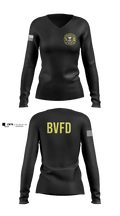 Boonville Fire Department 8599733 Women's Long Sleeve V-neck Shirt - 1