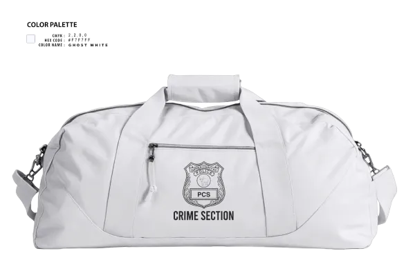 Duffle Bag, 5th PCT Crime Section, , Teamtime, Team time, sublimation, custom sports apparel, team uniforms, spirit wear, spiritwear, sports uniforms, custom shirts, team store, custom team store, fundraiser sports, apparel fundraiser