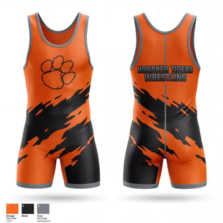 Wrestling Singlet, Honaker Tigers, Wrestling, Teamtime, Team time, sublimation, custom sports apparel, team uniforms, spirit wear, spiritwear, sports uniforms, custom shirts, team store, custom team store, fundraiser sports, apparel fundraiser