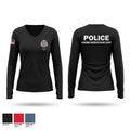 CRIME REDUCTION UNIT Women's Long Sleeve V-neck Shirt - 1