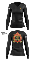 RTS-M FT. HOOD 92127729 Women's Long Sleeve V-neck Shirt - 1