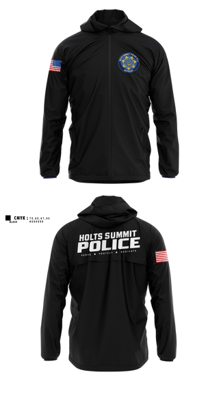 Windbreaker, Holts Summit Police Department, Police, Teamtime, Team time, sublimation, custom sports apparel, team uniforms, spirit wear, spiritwear, sports uniforms, custom shirts, team store, custom team store, fundraiser sports, apparel fundraiser