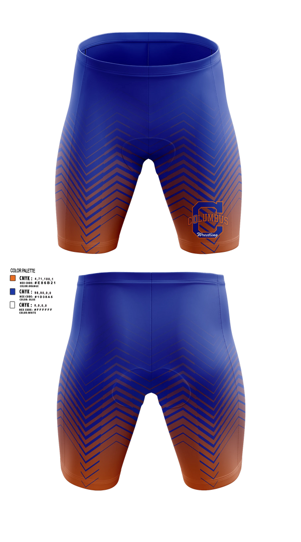 Mens Compression Shorts, Columbus High School Wrestling, Wrestling, Teamtime, Team time, sublimation, custom sports apparel, team uniforms, spirit wear, spiritwear, sports uniforms, custom shirts, team store, custom team store, fundraiser sports, apparel fundraiser