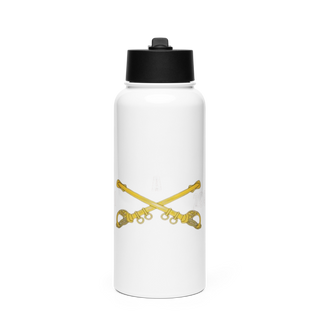 A Troop, 1st squadron-299th Calvary Regiment 70291790 Stainless Steel Water Bottle with a Straw Lid