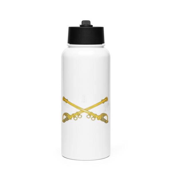 A Troop, 1st squadron-299th Calvary Regiment 70291790 Stainless Steel Water Bottle with a Straw Lid