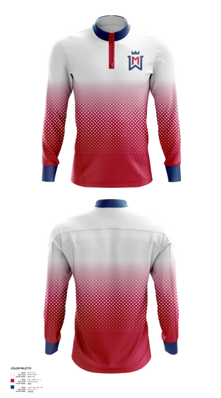 Quarter Zip Jacket, Watertown-Mayer Football, , Teamtime, Team time, sublimation, custom sports apparel, team uniforms, spirit wear, spiritwear, sports uniforms, custom shirts, team store, custom team store, fundraiser sports, apparel fundraiser