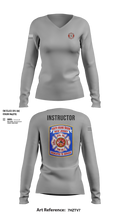 South bound brook training division 12410135 Women's Long Sleeve V-neck Shirt - 100