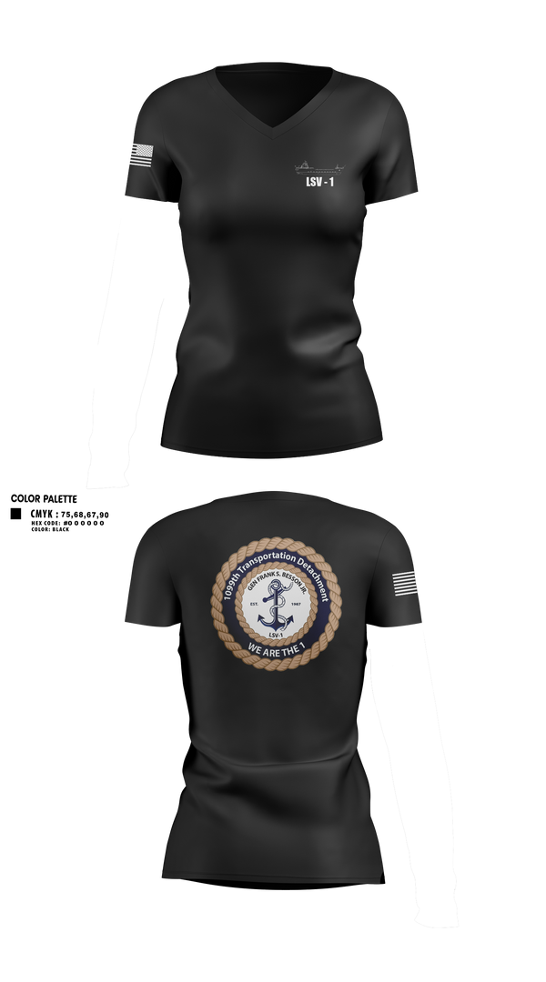 Womens Short Sleeve Vneck Shirt, 1099th TD, Army, Teamtime, Team time, sublimation, custom sports apparel, team uniforms, spirit wear, spiritwear, sports uniforms, custom shirts, team store, custom team store, fundraiser sports, apparel fundraiser