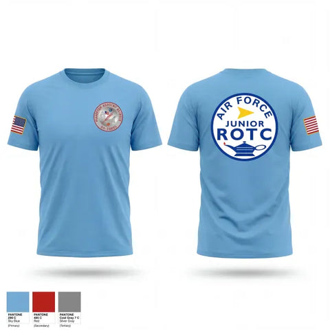 Old School Cotton Feel Shirt, Pinkerton Academy AFJROTC, Air Force, Teamtime, Team time, sublimation, custom sports apparel, team uniforms, spirit wear, spiritwear, sports uniforms, custom shirts, team store, custom team store, fundraiser sports, apparel fundraiser