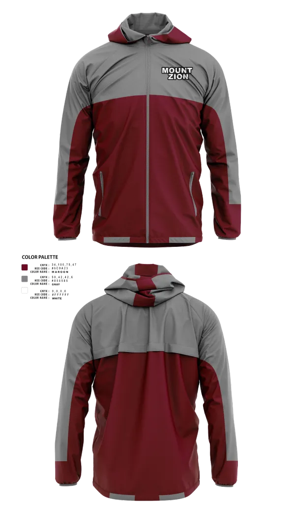 Windbreaker, Mount Zion, Men's Basketball, Teamtime, Team time, sublimation, custom sports apparel, team uniforms, spirit wear, spiritwear, sports uniforms, custom shirts, team store, custom team store, fundraiser sports, apparel fundraiser