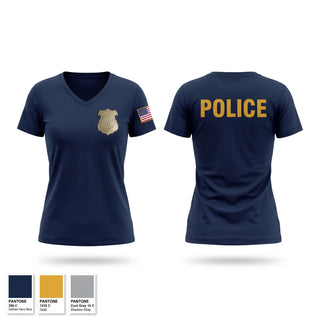 Womens Short Sleeve Vneck Shirt, Contraband interdiction, Police, Teamtime, Team time, sublimation, custom sports apparel, team uniforms, spirit wear, spiritwear, sports uniforms, custom shirts, team store, custom team store, fundraiser sports, apparel fundraiser
