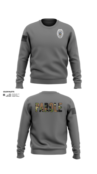 Crew Neck Sweatshirt, Adult Parole Authority, Police, Teamtime, Team time, sublimation, custom sports apparel, team uniforms, spirit wear, spiritwear, sports uniforms, custom shirts, team store, custom team store, fundraiser sports, apparel fundraiser