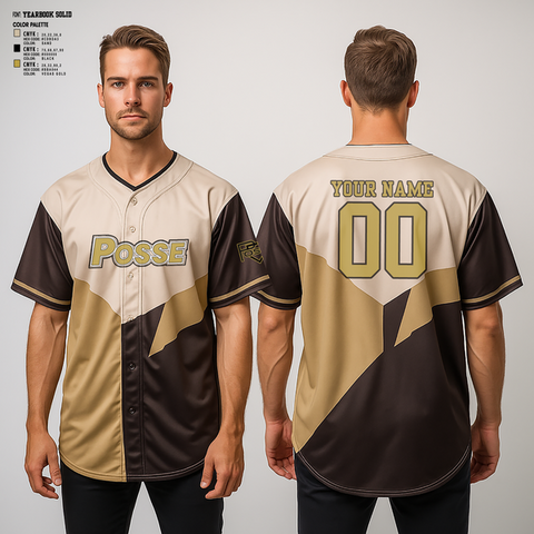 Full Button Baseball Jersey, Posse, Baseball, Teamtime, Team time, sublimation, custom sports apparel, team uniforms, spirit wear, spiritwear, sports uniforms, custom shirts, team store, custom team store, fundraiser sports, apparel fundraiser