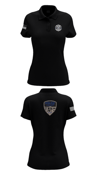 Womens Short Sleeve Performance Polo, Dewey Police Department, , Teamtime, Team time, sublimation, custom sports apparel, team uniforms, spirit wear, spiritwear, sports uniforms, custom shirts, team store, custom team store, fundraiser sports, apparel fundraiser
