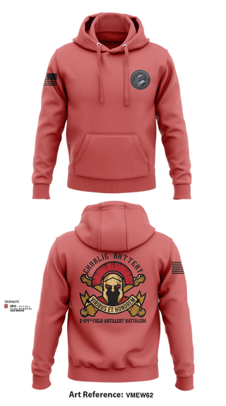 Hoodie, Charlie Battery 2-114th FA, , Teamtime, Team time, sublimation, custom sports apparel, team uniforms, spirit wear, spiritwear, sports uniforms, custom shirts, team store, custom team store, fundraiser sports, apparel fundraiser