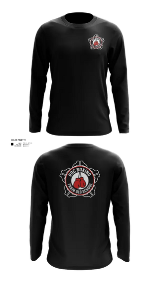 Long Sleeve Performance Shirt, ROC Boxing, Wrestling, Teamtime, Team time, sublimation, custom sports apparel, team uniforms, spirit wear, spiritwear, sports uniforms, custom shirts, team store, custom team store, fundraiser sports, apparel fundraiser