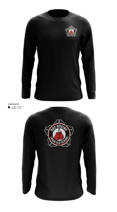 Long Sleeve Performance Shirt, ROC Boxing, Wrestling, Teamtime, Team time, sublimation, custom sports apparel, team uniforms, spirit wear, spiritwear, sports uniforms, custom shirts, team store, custom team store, fundraiser sports, apparel fundraiser