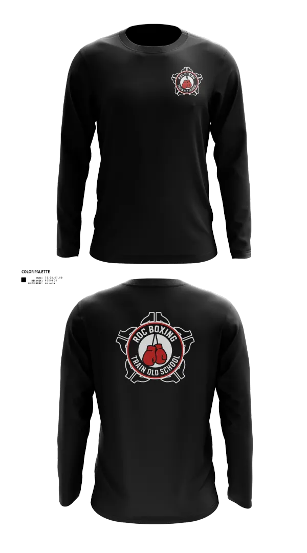 Long Sleeve Performance Shirt, ROC Boxing, Wrestling, Teamtime, Team time, sublimation, custom sports apparel, team uniforms, spirit wear, spiritwear, sports uniforms, custom shirts, team store, custom team store, fundraiser sports, apparel fundraiser