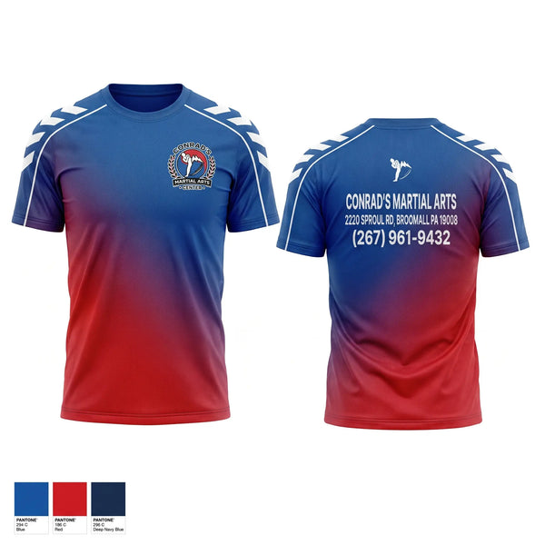 Football Jersey, Conrad’s Martial Arts Center, Spirit Store, Teamtime, Team time, sublimation, custom sports apparel, team uniforms, spirit wear, spiritwear, sports uniforms, custom shirts, team store, custom team store, fundraiser sports, apparel fundraiser