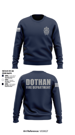 Crew Neck Sweatshirt, Dothan Fire Department, Fire Department, Teamtime, Team time, sublimation, custom sports apparel, team uniforms, spirit wear, spiritwear, sports uniforms, custom shirts, team store, custom team store, fundraiser sports, apparel fundraiser