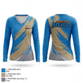 Beckett’s ballers 7128243 Women's Long Sleeve V-neck Shirt - 1