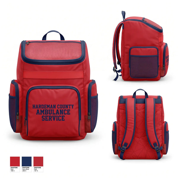 Gear Bag, Hardeman County Ambulance Service, EMS/EMT, Teamtime, Team time, sublimation, custom sports apparel, team uniforms, spirit wear, spiritwear, sports uniforms, custom shirts, team store, custom team store, fundraiser sports, apparel fundraiser