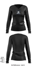 R-S Central Hilltoppers Volleyball 15542633 Women's Long Sleeve V-neck Shirt - 92