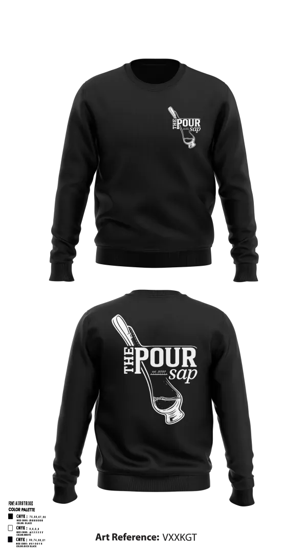Crew Neck Sweatshirt, The Pour Sap, , Teamtime, Team time, sublimation, custom sports apparel, team uniforms, spirit wear, spiritwear, sports uniforms, custom shirts, team store, custom team store, fundraiser sports, apparel fundraiser