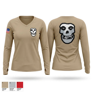Womens Long Sleeve Vneck Shirt, 203rd ICTC, Army, Teamtime, Team time, sublimation, custom sports apparel, team uniforms, spirit wear, spiritwear, sports uniforms, custom shirts, team store, custom team store, fundraiser sports, apparel fundraiser