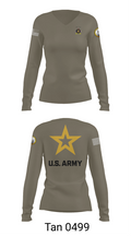 University of Toledo Army Marksmanship Unit 95742667 Women's Long Sleeve V-neck Shirt - 77