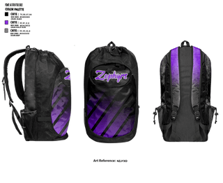 Gear Bag, Zephyrs, Softball, Teamtime, Team time, sublimation, custom sports apparel, team uniforms, spirit wear, spiritwear, sports uniforms, custom shirts, team store, custom team store, fundraiser sports, apparel fundraiser