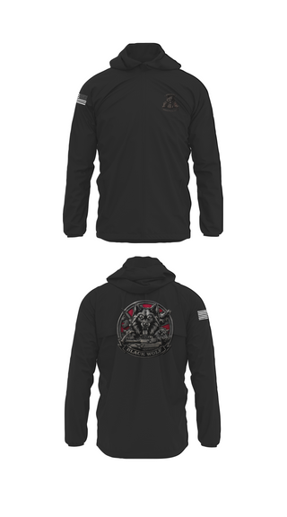 Windbreaker, Black Wolf Company, 3-67 AR, Army, Teamtime, Team time, sublimation, custom sports apparel, team uniforms, spirit wear, spiritwear, sports uniforms, custom shirts, team store, custom team store, fundraiser sports, apparel fundraiser