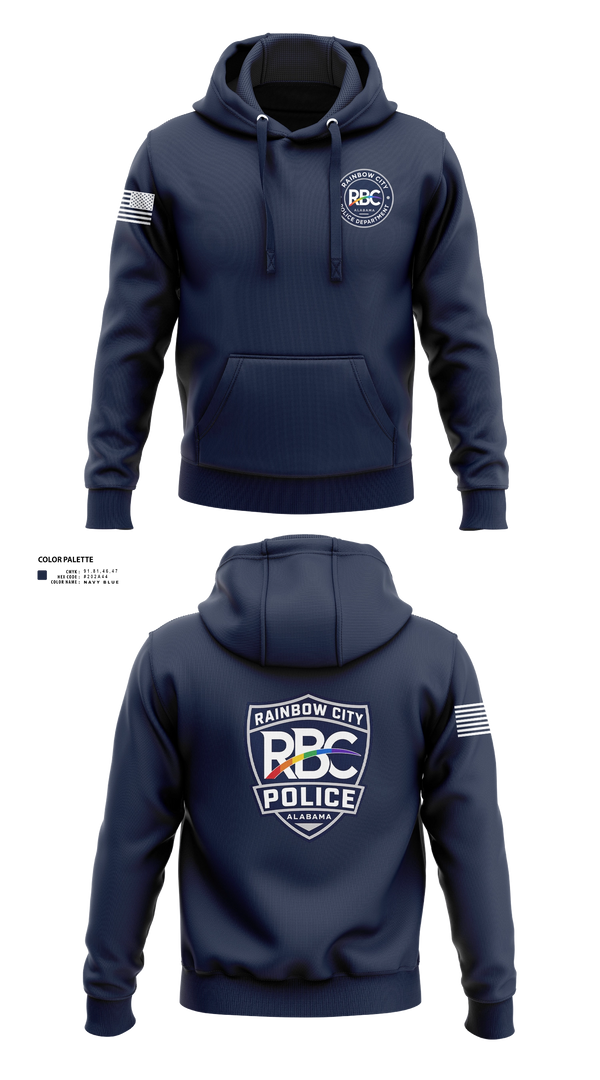 Hoodie, Rainbow City Police Department, Police, Teamtime, Team time, sublimation, custom sports apparel, team uniforms, spirit wear, spiritwear, sports uniforms, custom shirts, team store, custom team store, fundraiser sports, apparel fundraiser