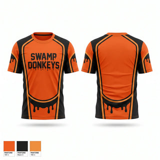 Short Sleeve Performance Shirt, Swamp Donkeys, Baseball, Teamtime, Team time, sublimation, custom sports apparel, team uniforms, spirit wear, spiritwear, sports uniforms, custom shirts, team store, custom team store, fundraiser sports, apparel fundraiser