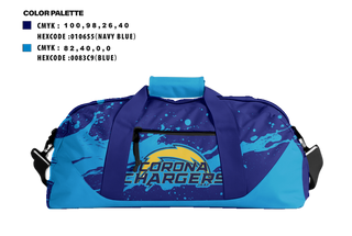 Duffle Bag, Corona Chargers, , Teamtime, Team time, sublimation, custom sports apparel, team uniforms, spirit wear, spiritwear, sports uniforms, custom shirts, team store, custom team store, fundraiser sports, apparel fundraiser