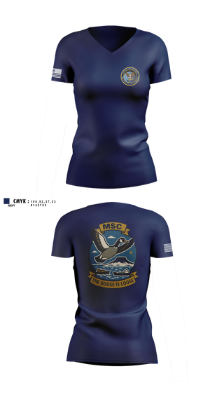 Womens Short Sleeve Vneck Shirt, MSCLANT, Navy, Teamtime, Team time, sublimation, custom sports apparel, team uniforms, spirit wear, spiritwear, sports uniforms, custom shirts, team store, custom team store, fundraiser sports, apparel fundraiser